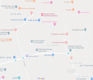 carte d'accès-google map